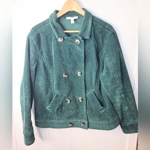 Additional ELLE Dark Green Boxy Corduroy Jacket 1 X
